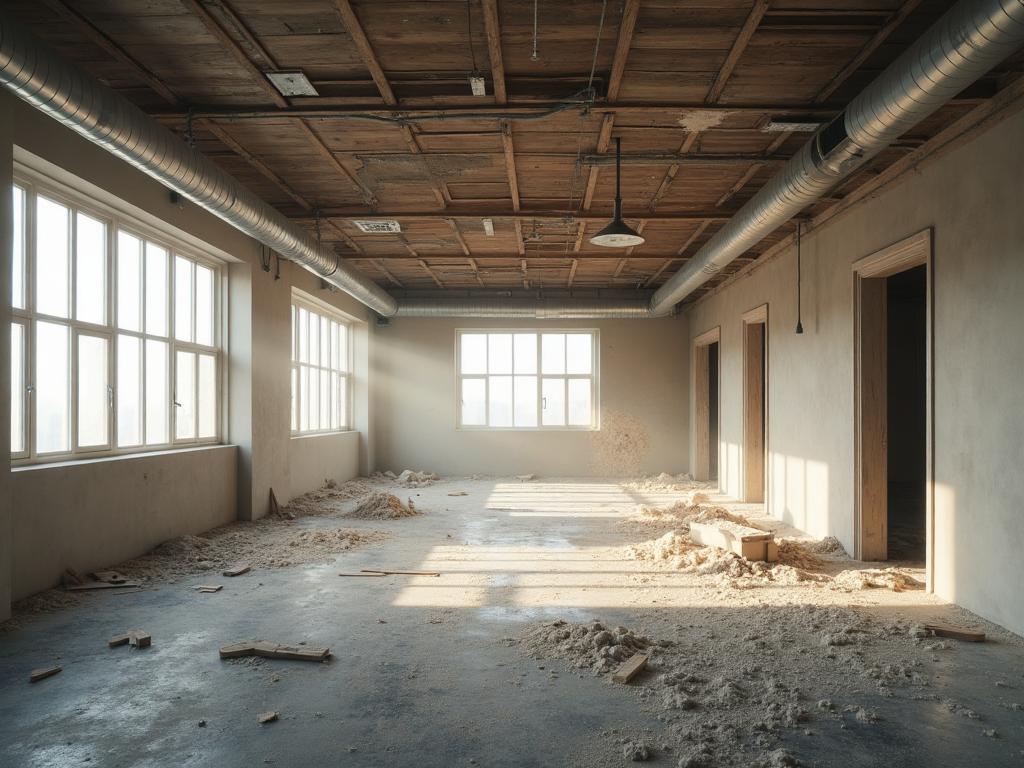 Bureaux nettoyés après travaux - Avant