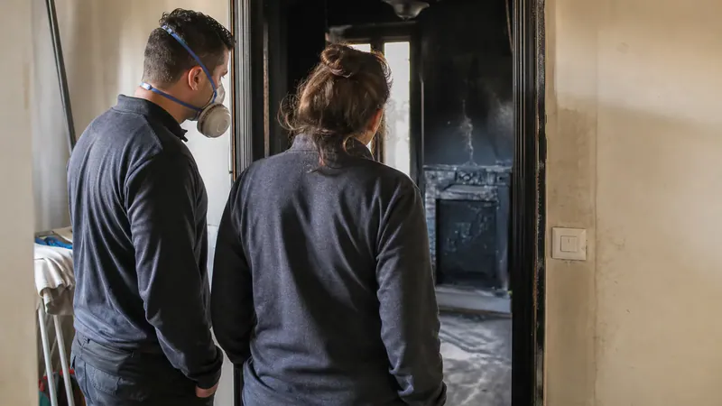 Photo d'illustration du guide « Peut-on habiter un logement après un incendie ? Les risques »