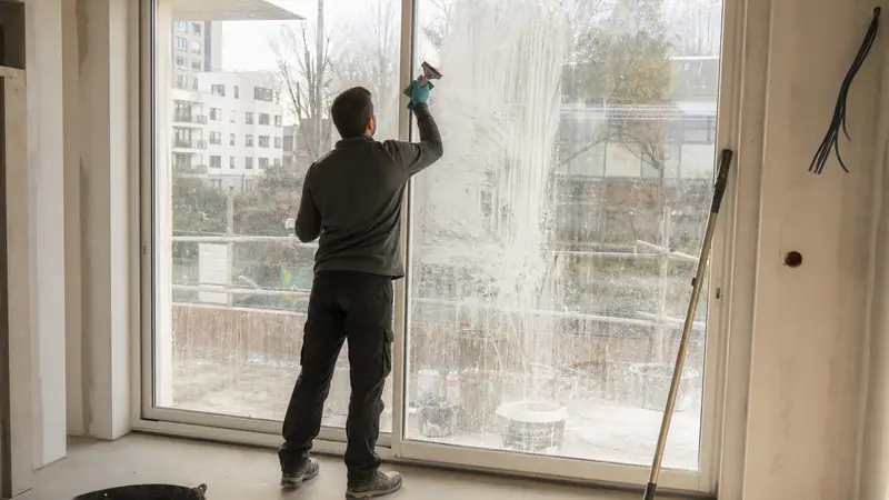 Photo d'illustration du guide « Nettoyage des vitres après travaux : techniques professionnelles »