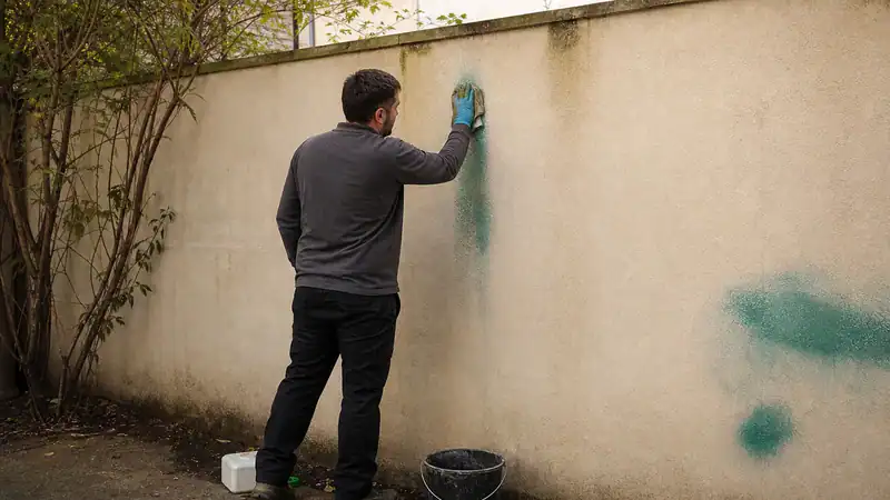 Photo d'illustration du guide « Nettoyer une peinture aérosol sur un mur : méthodes efficaces »