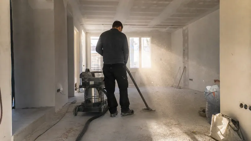 Photo d'illustration du guide « Poussière de chantier : techniques d'élimination efficaces »